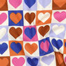 Cotton Poplin Diamond hearts | Poppy Fabrics – ivory/royal blue,  thumbnail number 2