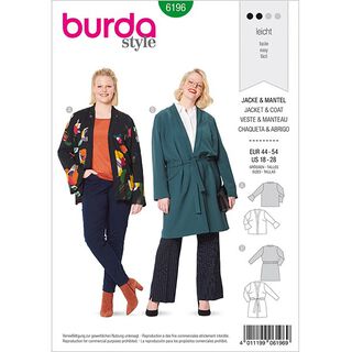 Jacket, Burda 6196 | 44-54, 