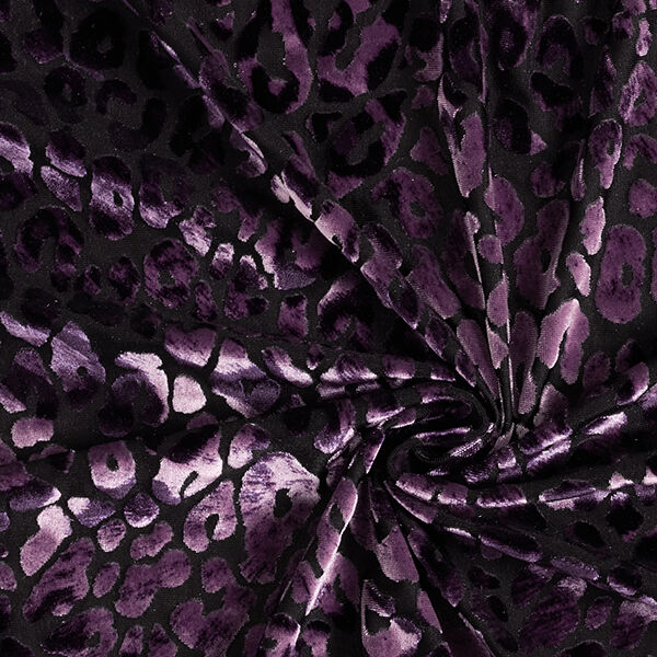 Leopard Print Burnout Crushed Velvet – lilac, image number 3