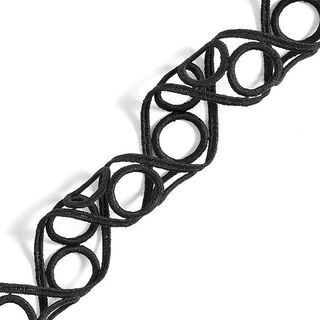 Lace Trim Broderie Anglaise [37 mm] – black, 