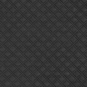 Quilted jersey diamonds – black, 