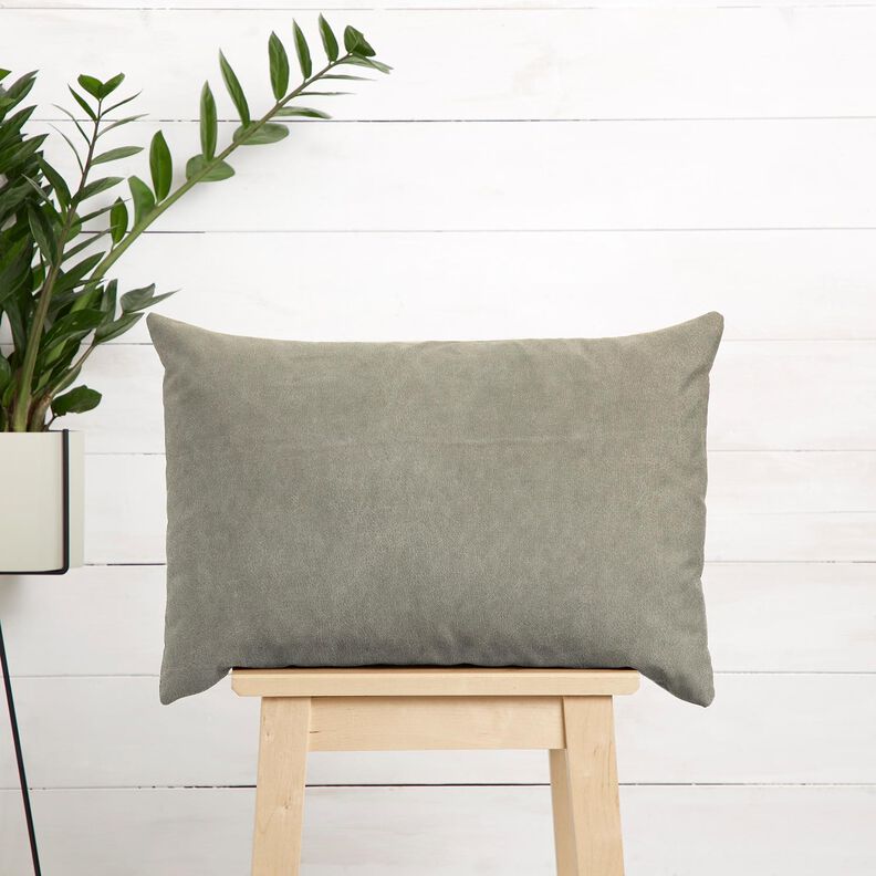 Upholstery Fabric Velvet look – light taupe, image number 7