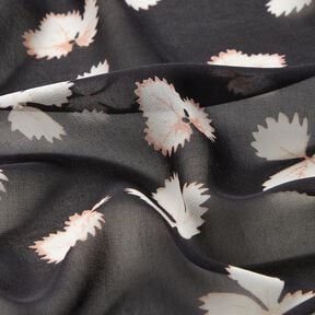 Chiffon leaves &ndash; black/white, 