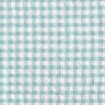 Large gingham check seersucker – white/eucalyptus,  thumbnail number 1