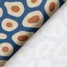 Decor Fabric Half Panama abstract leopard pattern – blue/cashew,  thumbnail number 4