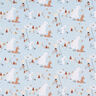 Cotton Poplin animals in the wood – baby blue,  thumbnail number 1