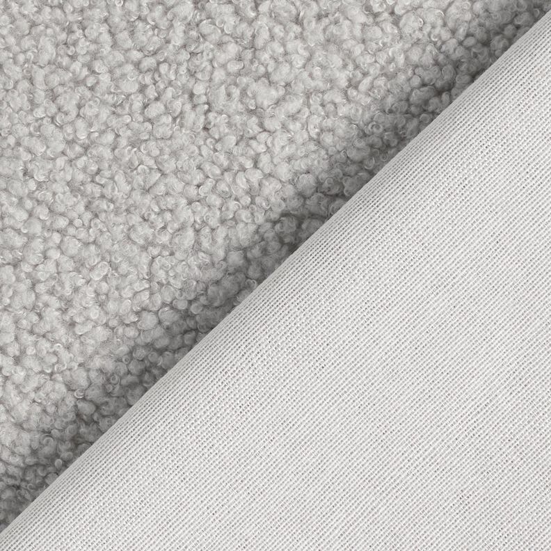 Upholstery Fabric Sheepskin look – silver grey, image number 3