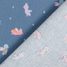 Cotton Poplin Masquerade Ball of the Birds – blue grey | Remnant 60cm,  thumbnail number 5