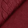 Cabled Cloque Jacquard Jersey – burgundy,  thumbnail number 4