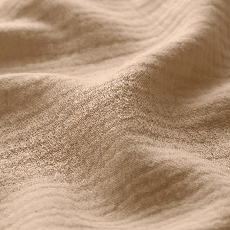 Double Gauze/Muslin – dark beige, image number 3