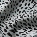 Cotton-viscose blend animal dots – grey/black, 