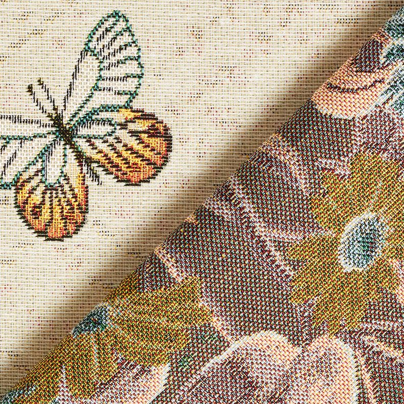 Decorative Panel Tapestry Fabric Sunflowers – light beige/sunglow, image number 4