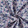 Blouse fabric small bouquets – white/lilac,  thumbnail number 3