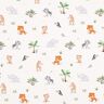 GOTS Cotton Jersey Baby Jungle Animals Digital Print – offwhite,  thumbnail number 1