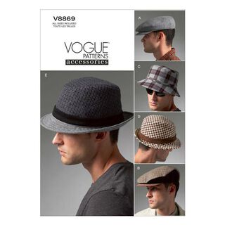 Men's Hats, Vogue 8869 | One Size, 