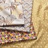 Decor Fabric Cotton Twill abstract palm fans – curry yellow/ivory,  thumbnail number 5