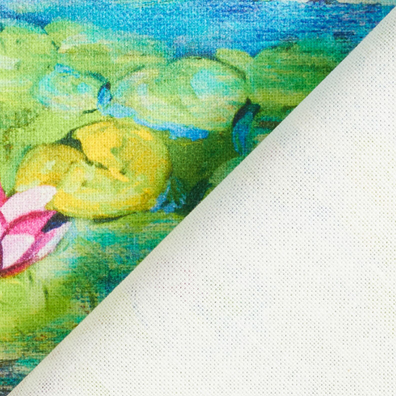 Digital print decorative fabric Monet – turquoise,  image number 4