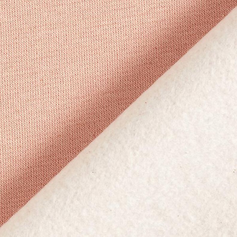 Brushed Sweatshirt Fabric plain Lurex – pink/gold,  image number 4