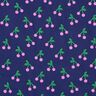 Coated Cotton cute cherries – navy blue,  thumbnail number 1