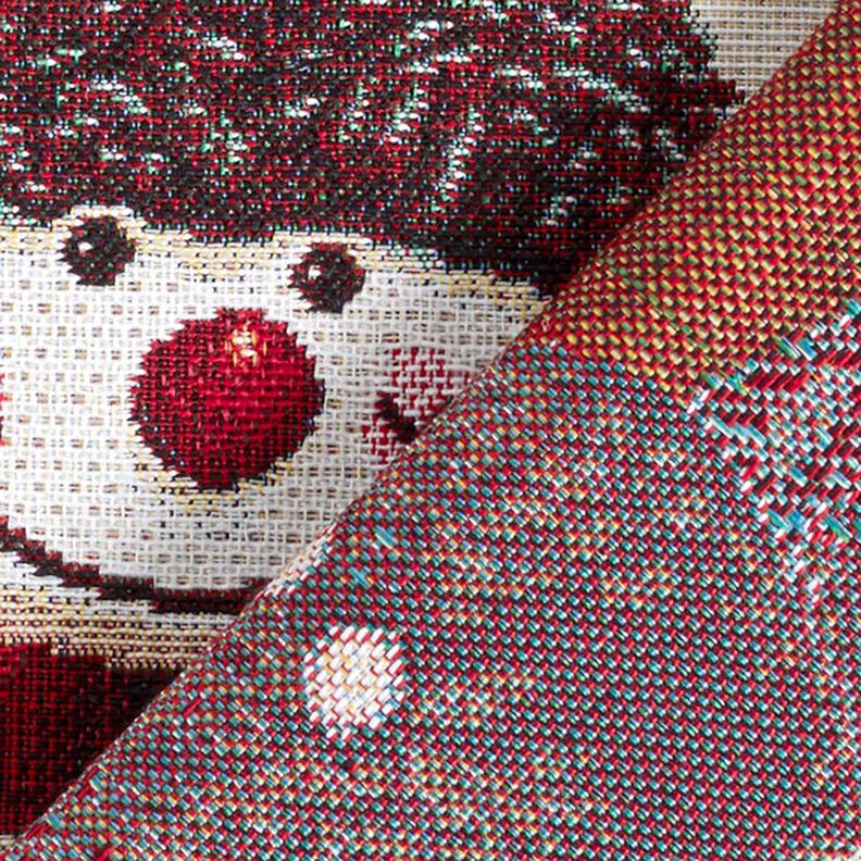 Panel Tapestry Fabric snowman trio – light beige, image number 4