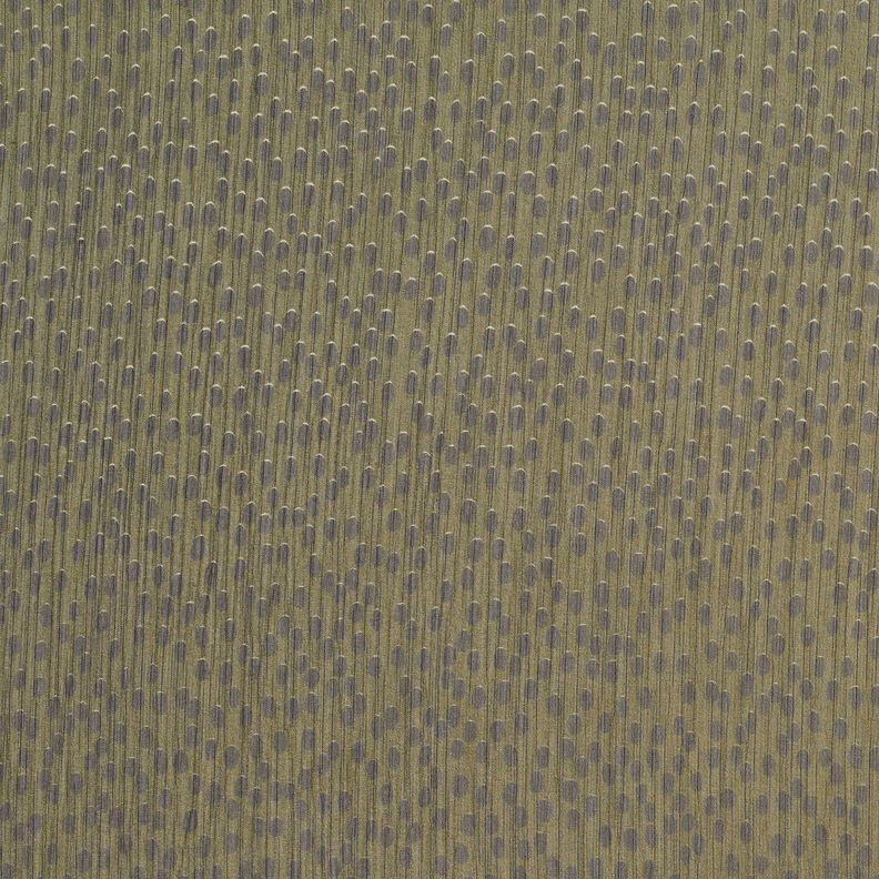 Crêpe chiffon big dots – khaki/black,  image number 1