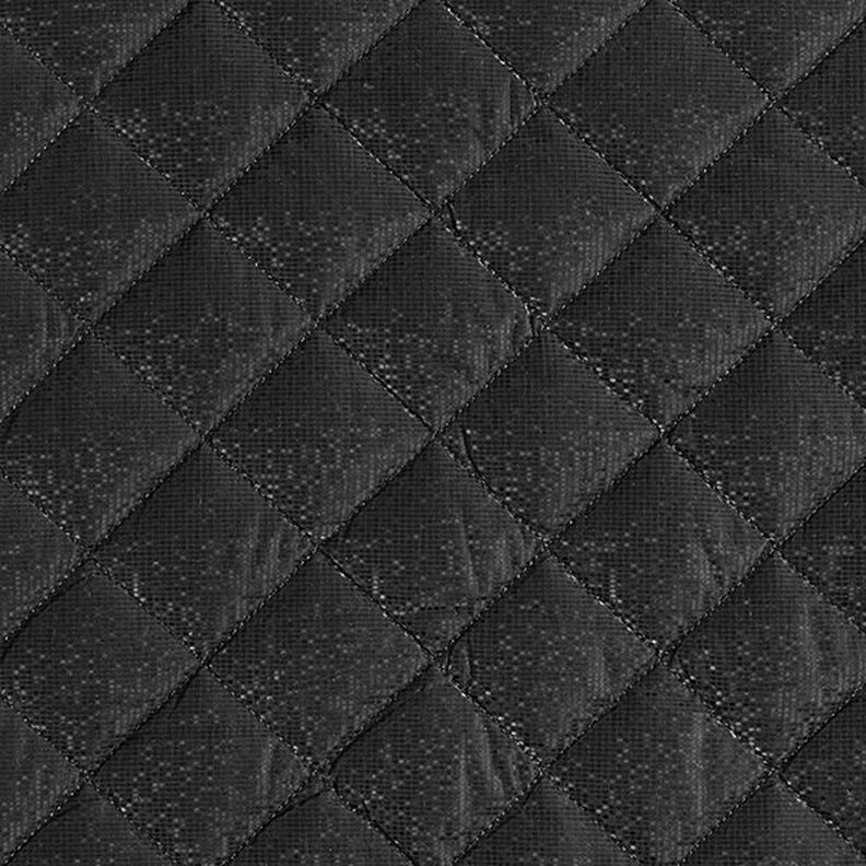 Diamond Quilted Fabric – black,  image number 1