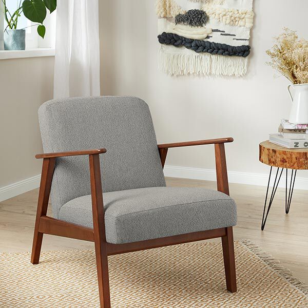 Upholstery Fabric Bouclé – light grey,  image number 5