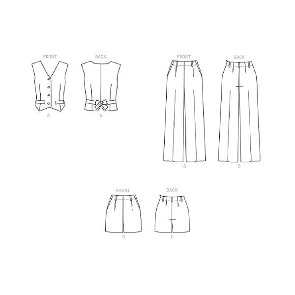 Vest / Pants / Shorts | Butterick 6901 | 42-50,  image number 5
