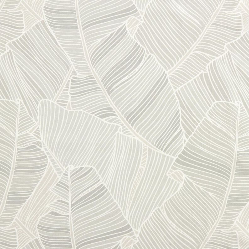 Outdoor Fabric Canvas leaf lines – silver grey,  image number 1