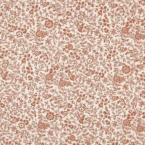 Double Gauze/Muslin two-tone flowers  | Poppy Fabrics – light beige/caramel, 
