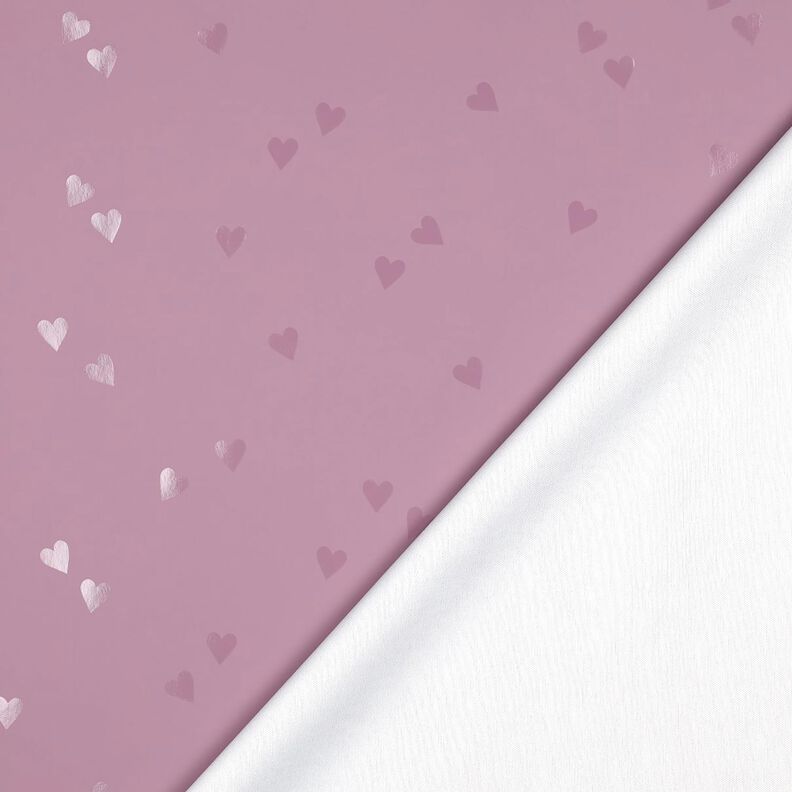Raincoat Fabric little hearts | Poppy Fabrics – light dusky pink, image number 4