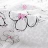crinkle voile flowers and leopard print – white/black,  thumbnail number 5