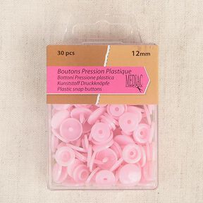 Press Fasteners [ 30 pieces / Ø12 mm ] – pink, 