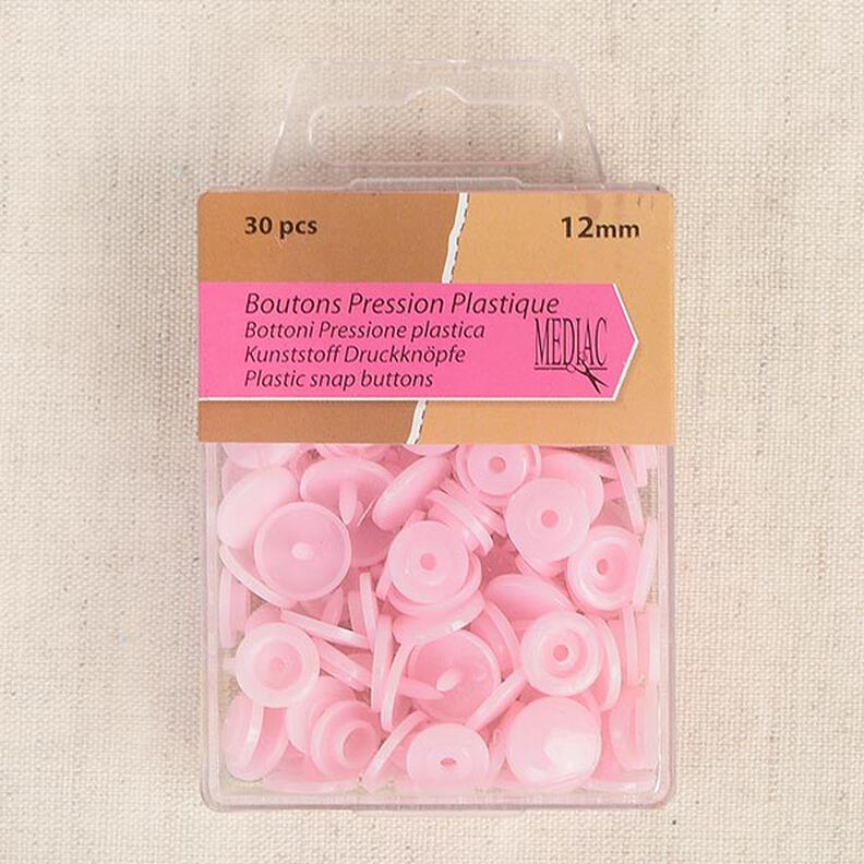 Press Fasteners [ 30 pieces / Ø12 mm   ] – pink,  image number 1