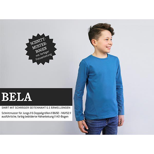 BELA Sporty Top with Diagonal Side Seam | Studio Schnittreif | 86-152,  image number 1