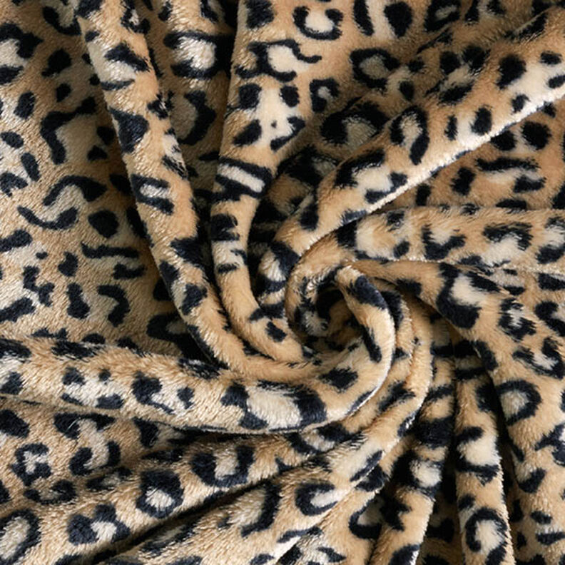 Cosy Fleece Leopard Print – medium brown, image number 3