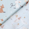 Cotton Poplin animals in the wood – baby blue,  thumbnail number 5