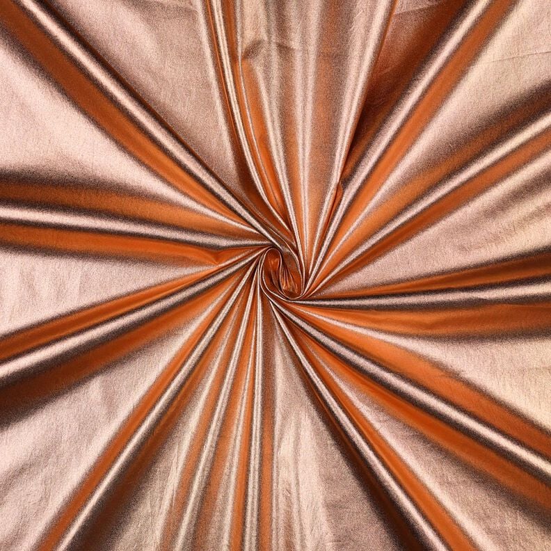 Cotton Poplin Foil-finished Plain – metallic rose gold, image number 1