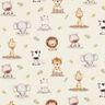 Cotton Poplin Baby jungle animals Digital Print – beige,  thumbnail number 1