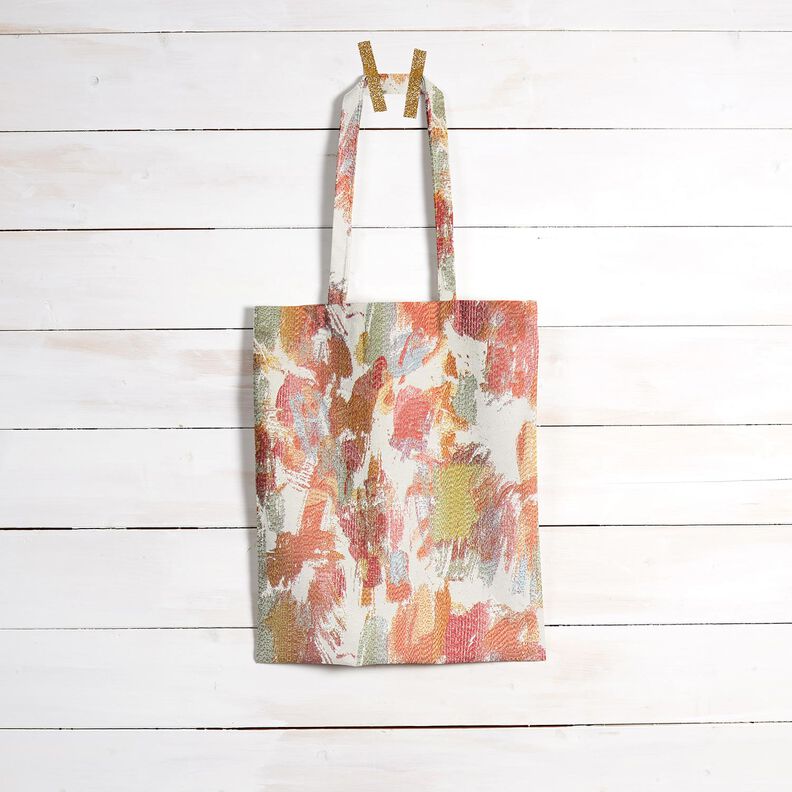 Decor Fabric Tapestry Fabric abstract art – light beige/pale berry,  image number 6