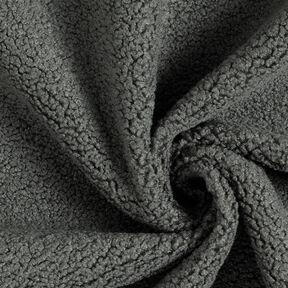 Upholstery Fabric Sheepskin look – dark grey, 