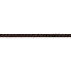 Elastic cord [Ø 3 mm] – black brown, 