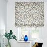 Decor Fabric Half Panama little flowers – natural/ocean blue,  thumbnail number 7