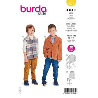 Jacket / Waistcoat | Burda 9234 | 116-146, 