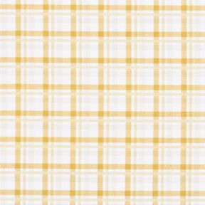 Double Check Cotton Poplin – white/mustard, 