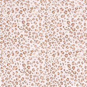 Double Gauze/Muslin Watercolor leopard print Digital Print – ivory, 
