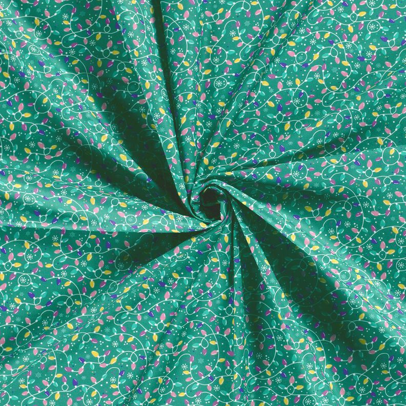 Cotton Poplin string of lights – eucalyptus/lavender, image number 3