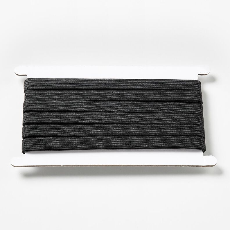 Smooth elastic tape [5 m | 10 mm] – black,  image number 1