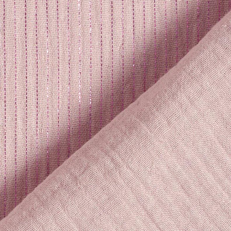 Shimmer Stripes Cotton Muslin – pink,  image number 5