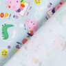 Cotton Poplin Licensed Fabric Peppa and George blowing bubbles | ABC Ltd. – baby blue,  thumbnail number 4
